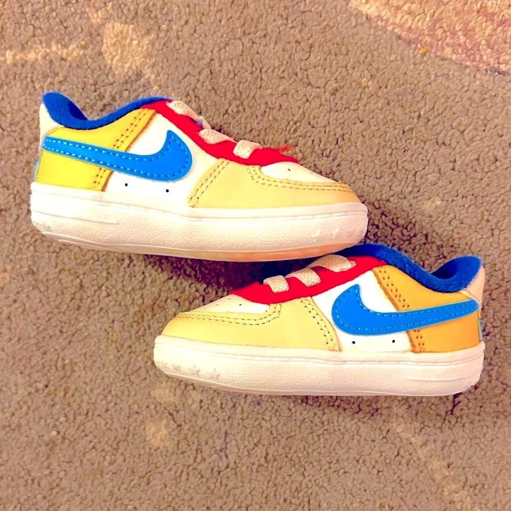 Nike Baby Walker Shoes - Red, Blue, Yellow